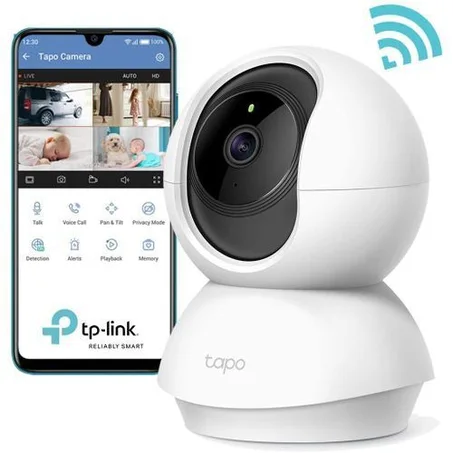 TP-Link Caméra Surveillance WiFi, Tapo camera ip 1080P sans Fil avec Vision Nocturne Détection de Mouvement, Caméra Bébé