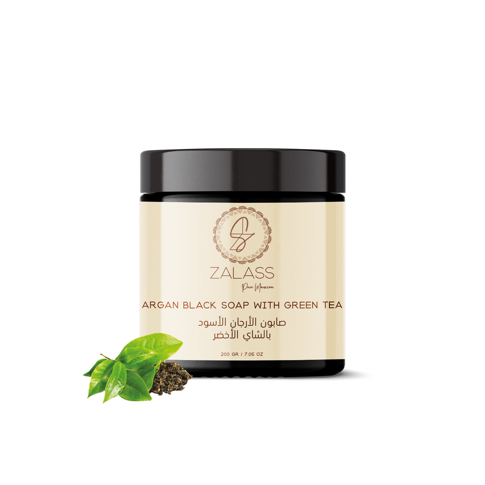 ARGAN BLACK SOAP WITH GREEN TEA