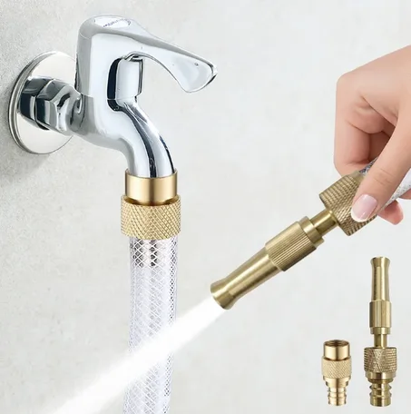 Pulvérisateur d'eau en laiton, pistolet d'irrigation de jardin, buse d'arrosage de tuyau d'arrosage de voiture, pistolet d'arrosage de pelouse