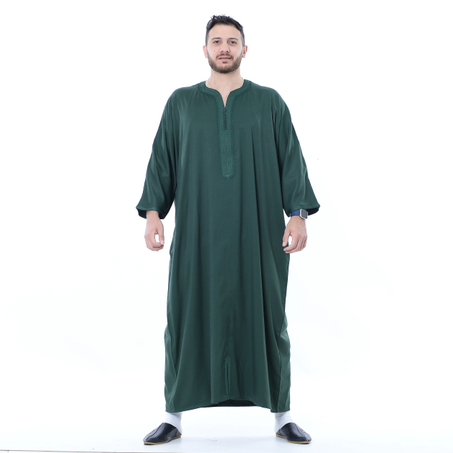 كندورة كابردين ممتازة + بلغة جلد