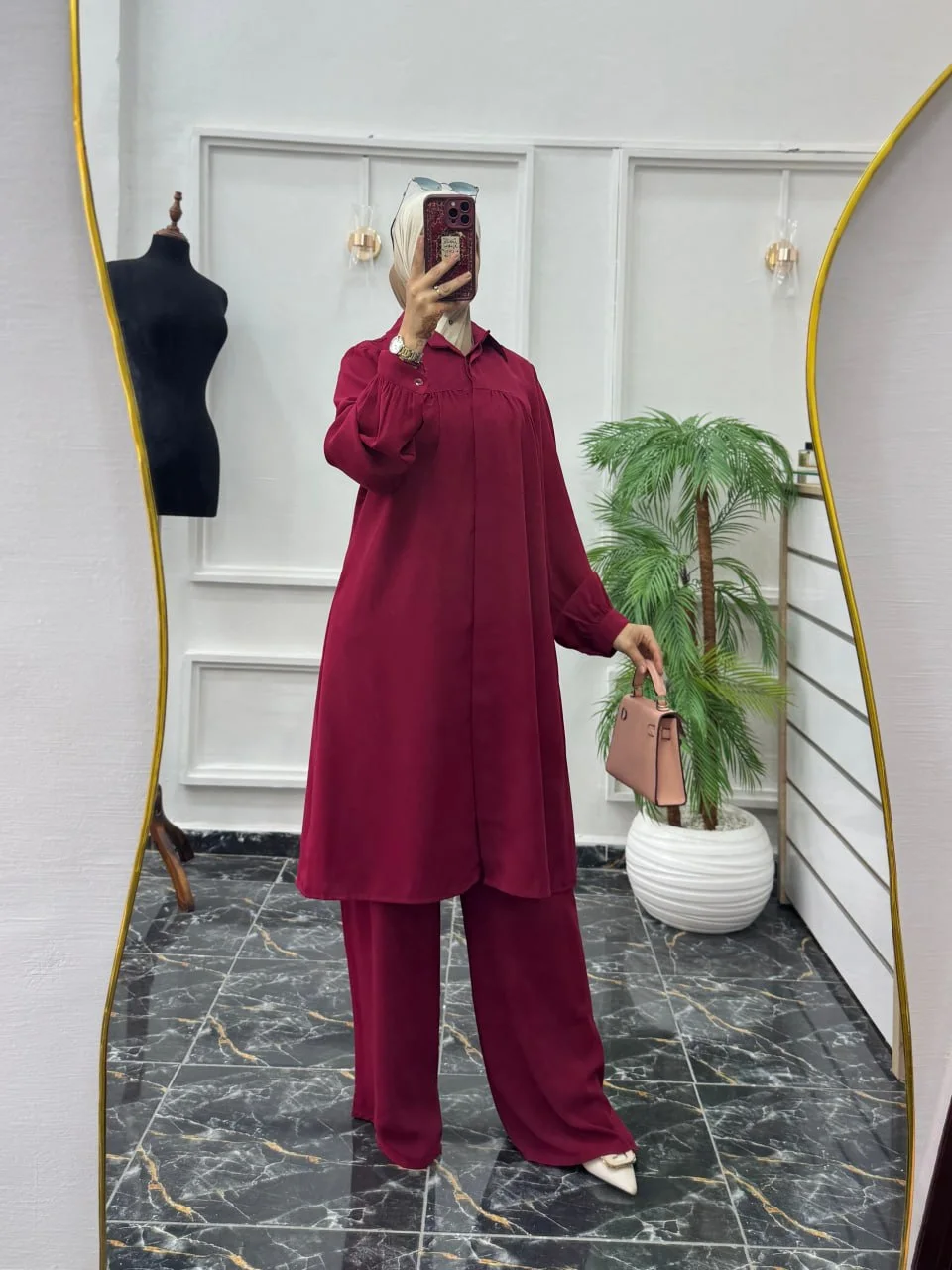 👗 موديل أنيق ومريح ... طقم كريب تركيا