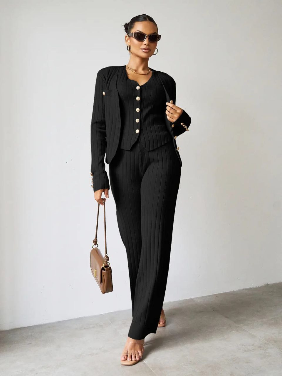 Ensemble hiver chic (3 pièces)