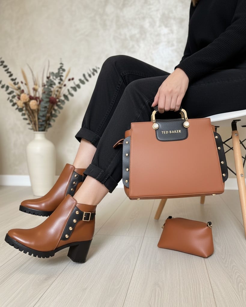 Pack de 3 : Bottes talon +2 sac assorties