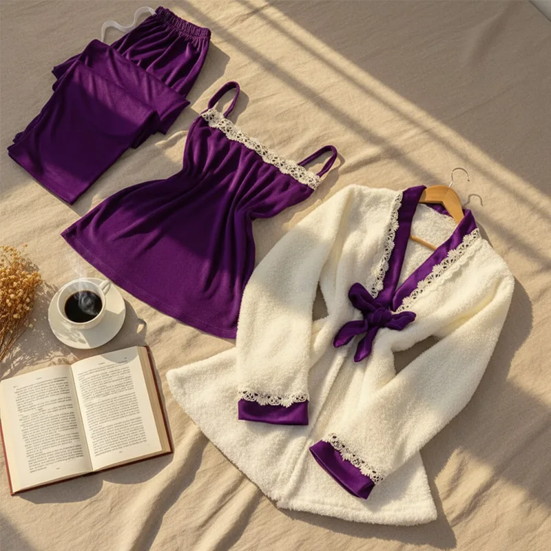 Pyjama Confort Luxe – Élégance & Douceur pour la Nuit