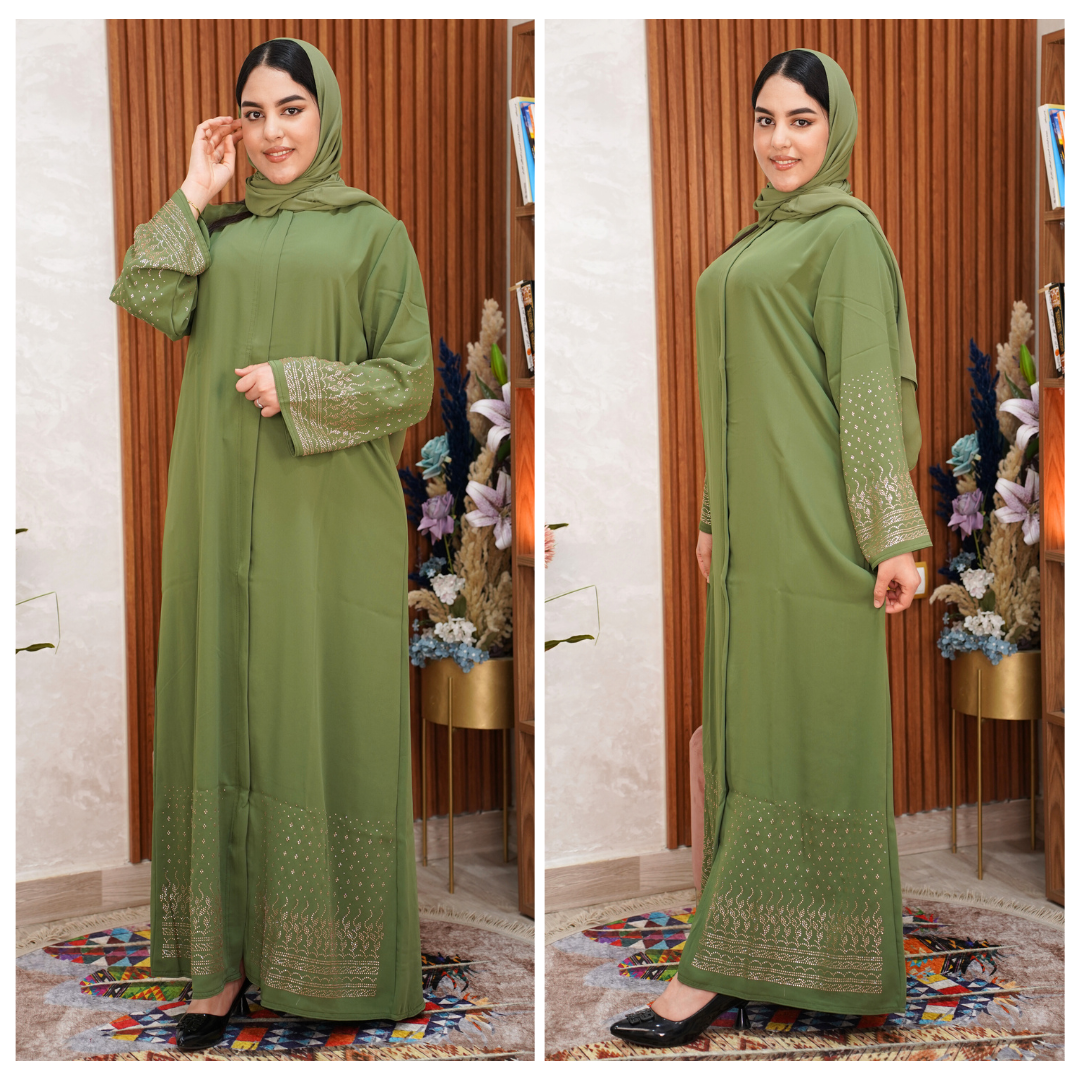 عباية إماراتية طرز بالفولار