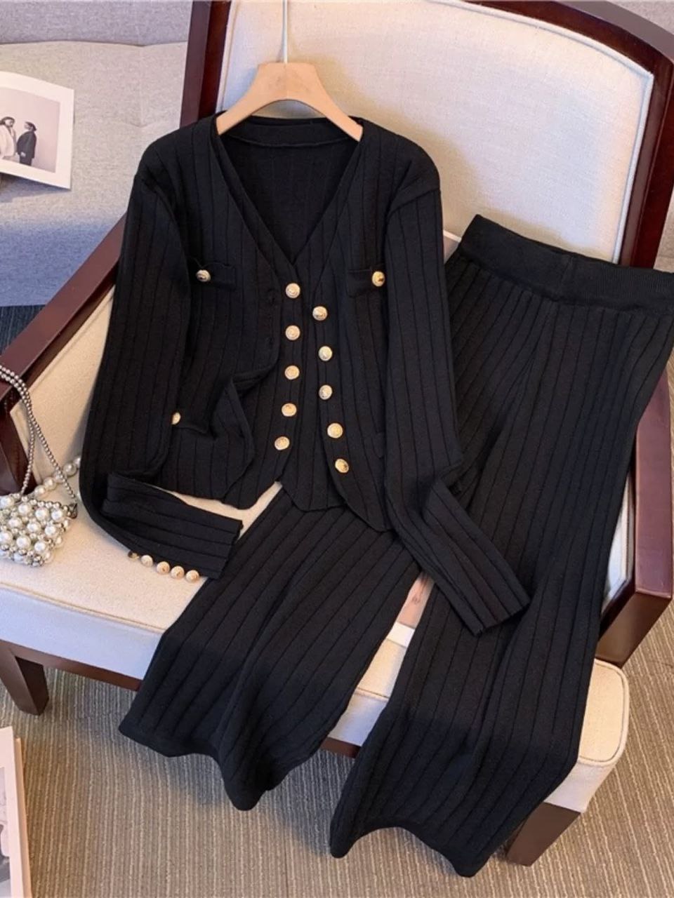 Ensemble hiver chic (3 pièces)