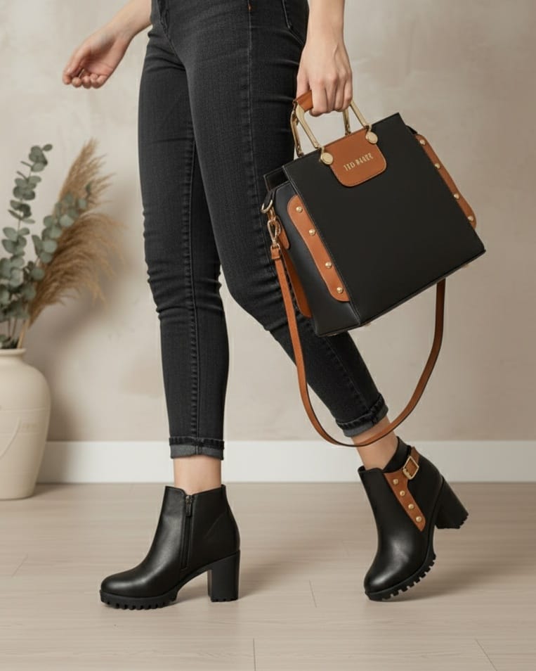 Pack de 3 : Bottes talon +2 sac assorties