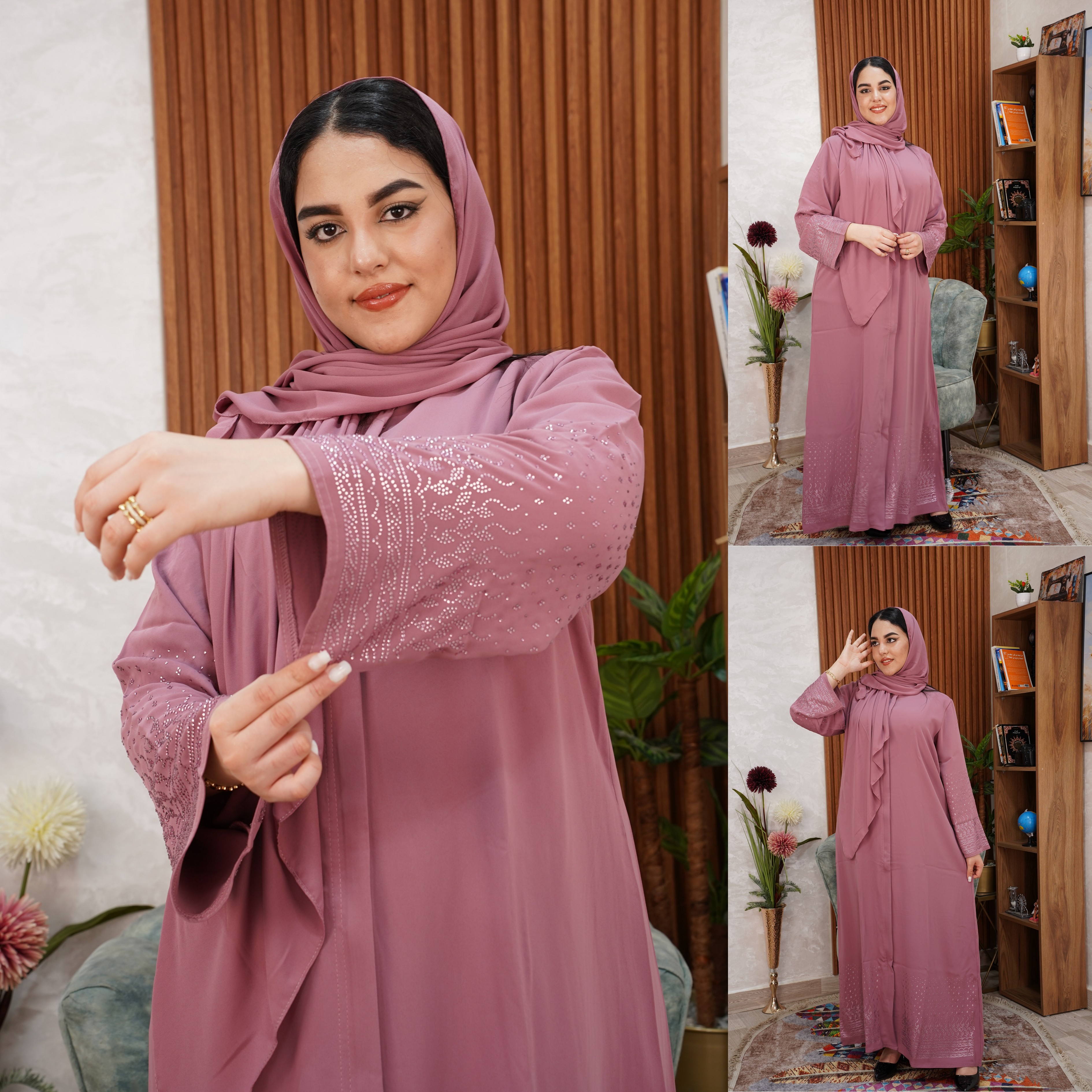 عباية إماراتية طرز بالفولار