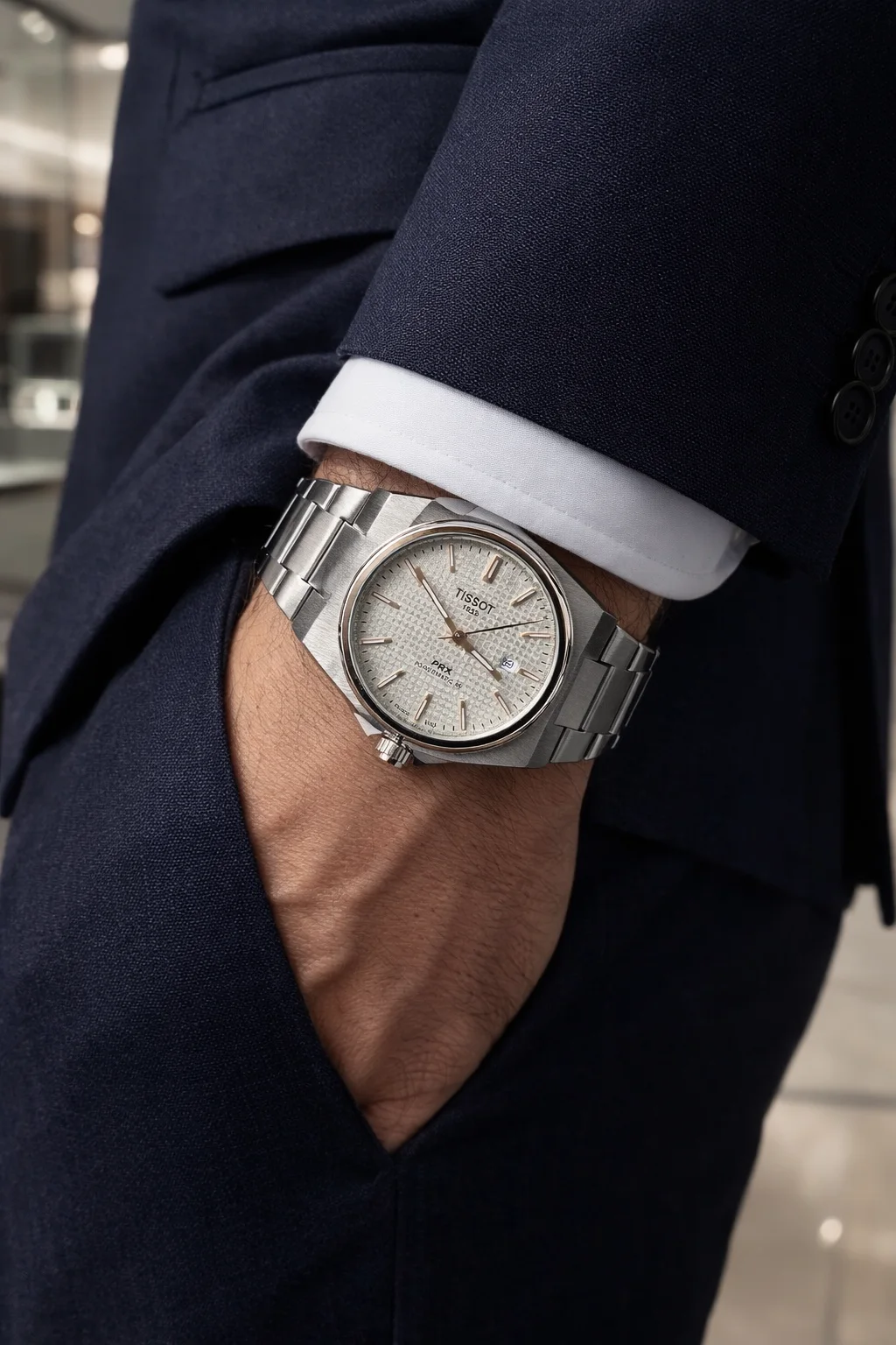 Tissot PRX Powermatic Blanc