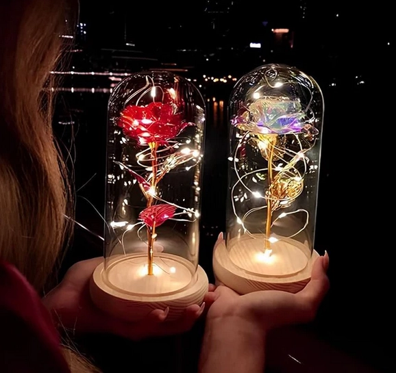 وردة الكريستال المضيئة