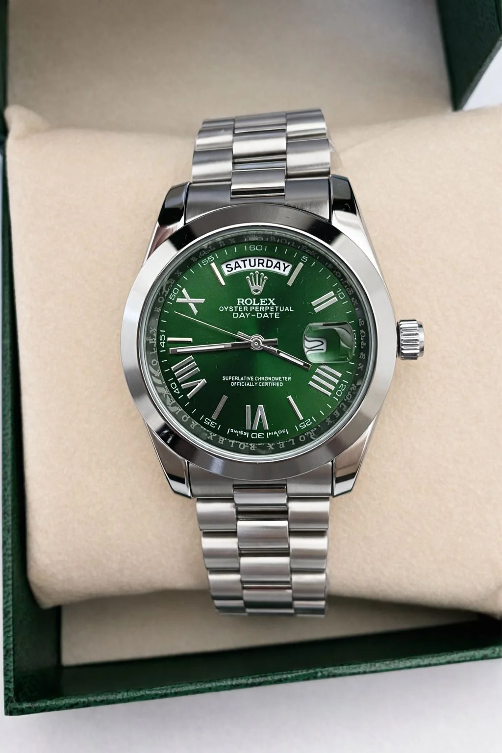 Rolex Émeraude Argent Prestige