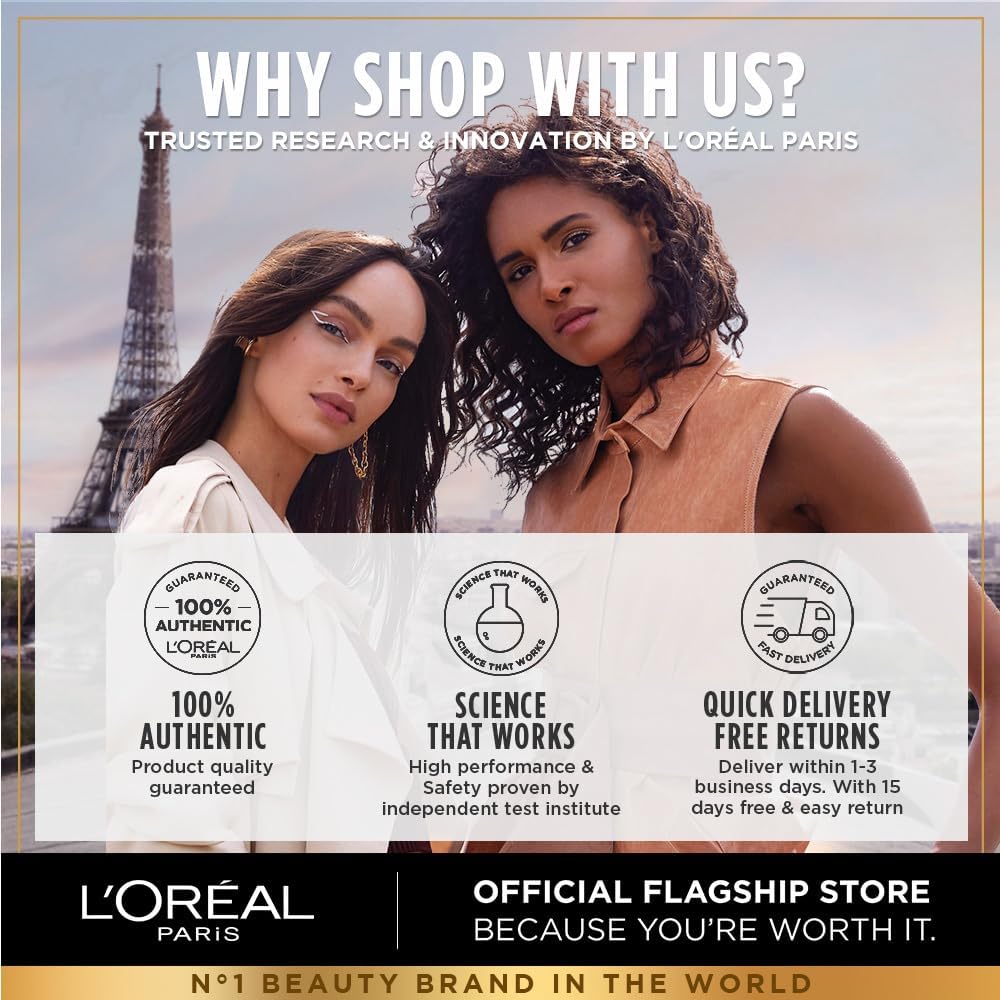 ماسكارا فوليوم مليون لاشز بانوراما من لوريال باريس، لون اسود، 0.35 اونصة سائلة