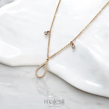 Luminous Teardrop Necklace