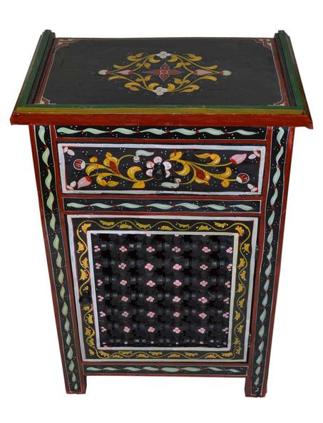 Wood Painted Dresser Single Black