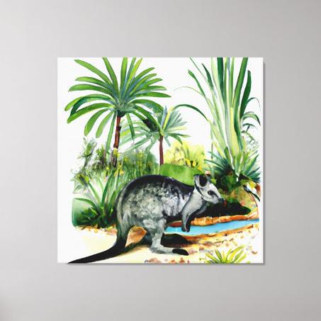 Stretched Canvas Print AI generated art 40" x 40" cm