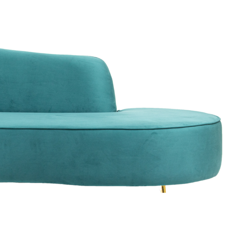 DETENTE velvet sofa Right meridian - Green