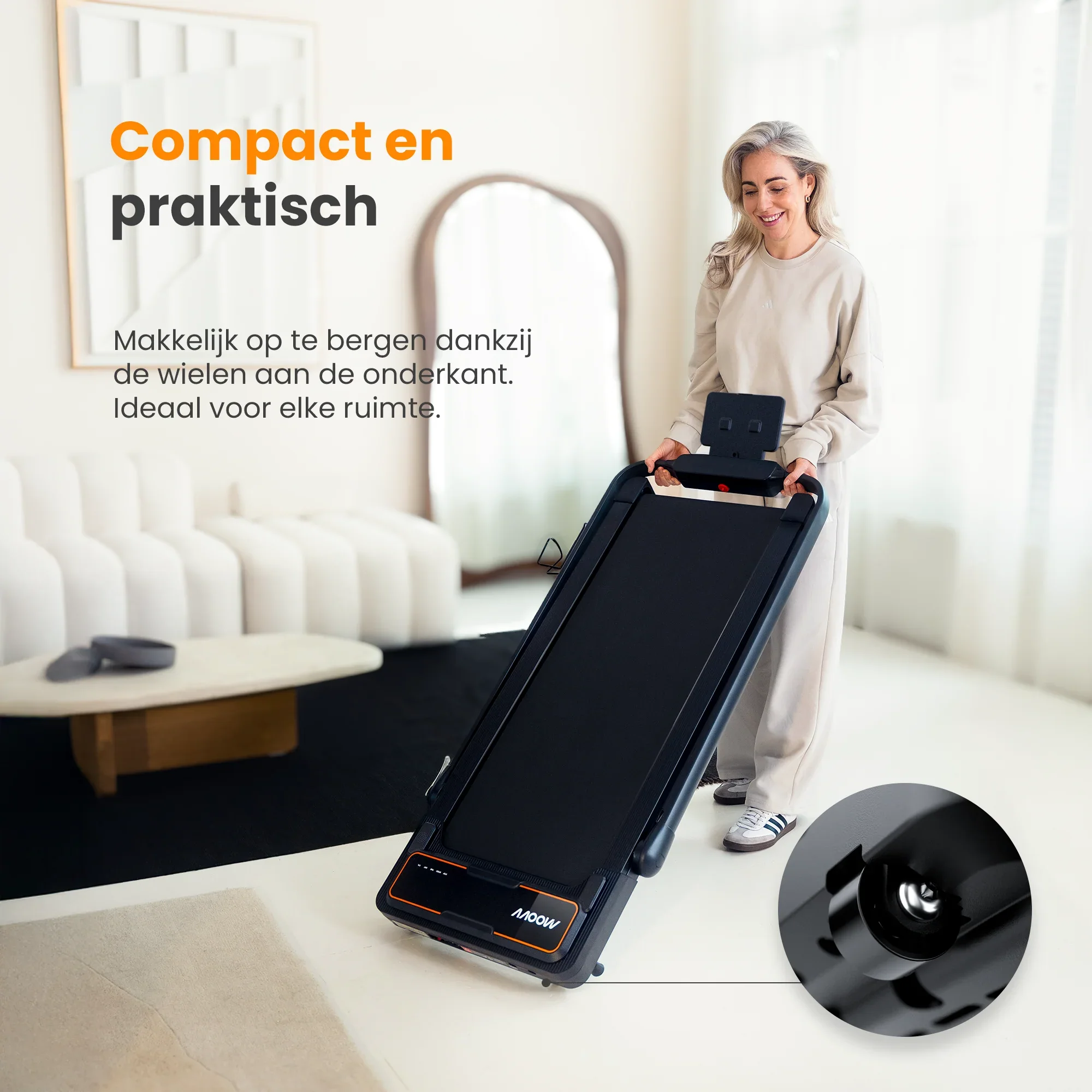 Sporther SmartStep Pro v3 - Tapis de course pliable de 1 à 12 km/h