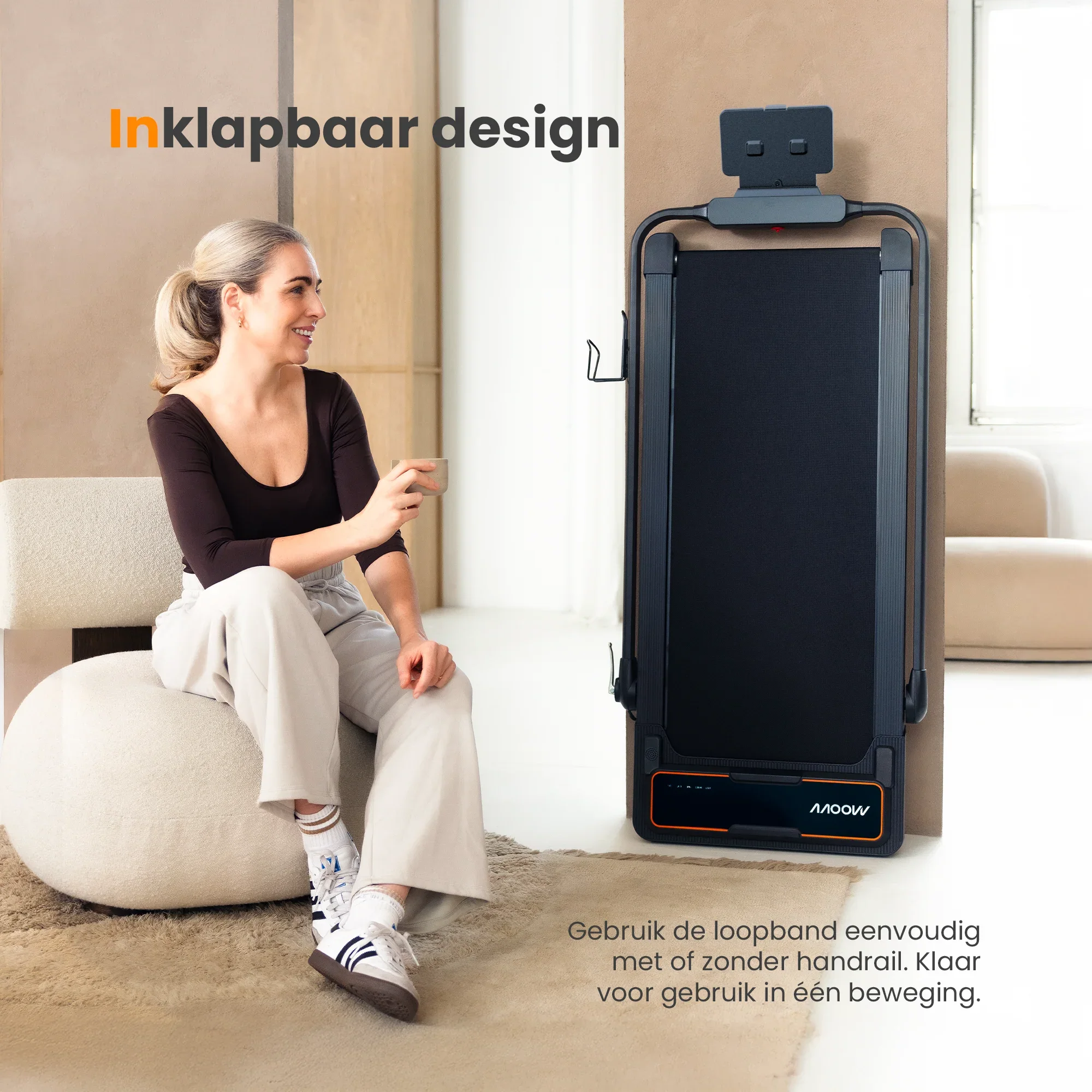 Sporther SmartStep Pro v3 - Tapis de course pliable de 1 à 12 km/h