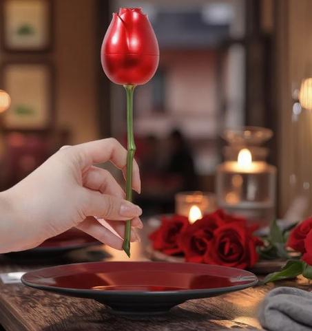 Pearl of Rings Rose Box-QAT