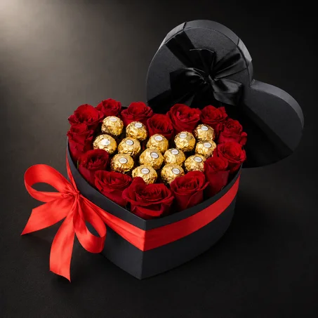 Bouquet Fleurs et Chocolats Rabat