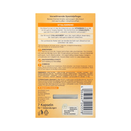 Balea Concentré Vitamine C – 7 ampoules