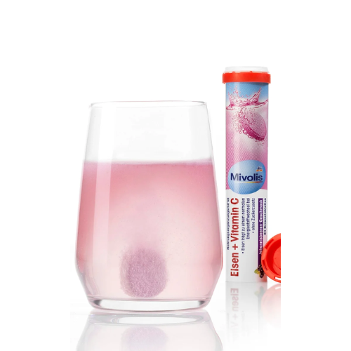 Comprimés effervescents de fer + vitamine C 20 pièces, 82 g