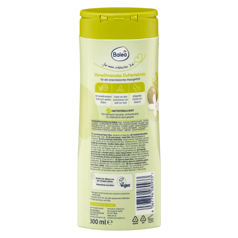 Balea - Gel douche à l'olive douce - 300 ml