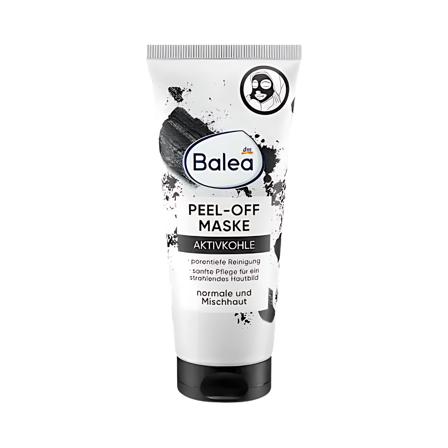 Balea Masque Visage Peel-Off au Charbon Actif – 100 ml
