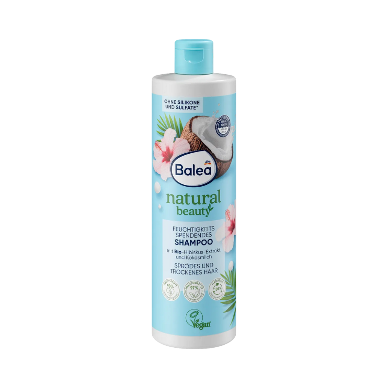 Balea - Shampooing Natural Beauty lait de coco, 400ml