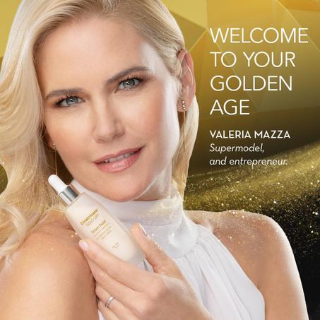 سيروم الوجه جولد ليفت مع تاثير شد للوجه والرقبة والصدر، للعناية بالبشرة ومكافحة علامات التقدم في السن، يرطب ويشد البشرة وينعم خطوط الوجه، 0.9 اونصة من سيكاتريكيور