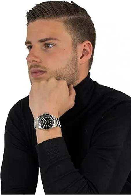 انفيكتا ساعة برو دايفر للرجال اوتوماتيكية بحافة معدنية من مجموعة برو دايفر