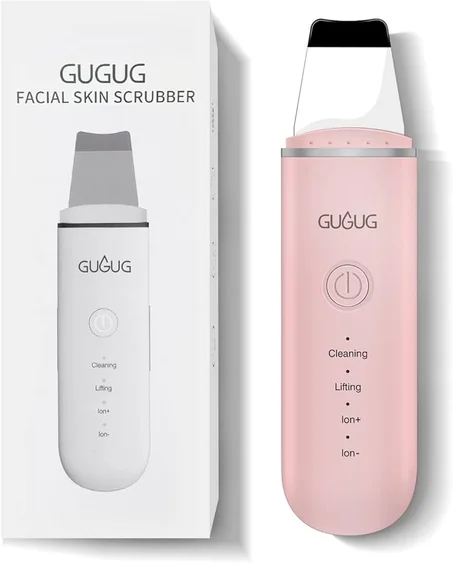 مكشطة لإزالة الرؤوس السوداء، جهاز تنظيف بشرة الوجه مع غطائين من السيليكون، أدوات تنظيف المسام للتنظيف العميق، 4 أوضاع.