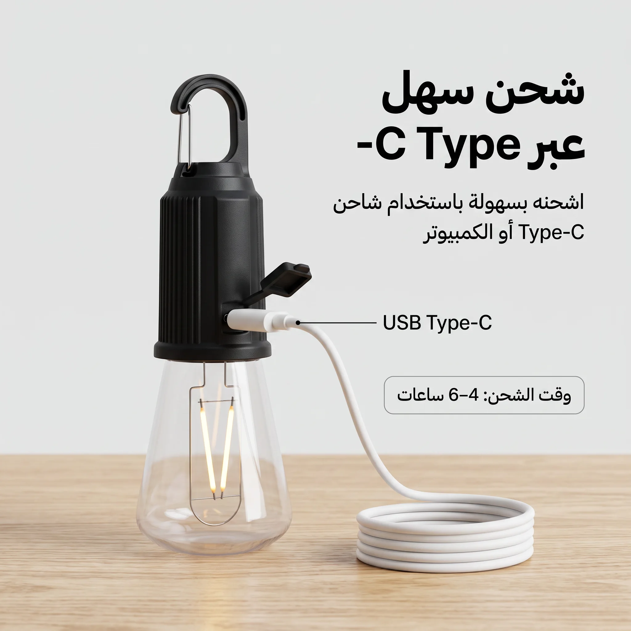 لمبة مقاومة للكسر بالشحن