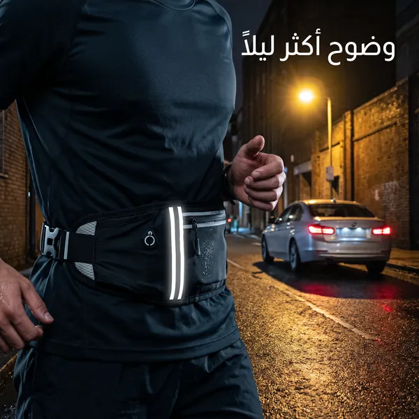 حقيبة خصر رياضية للجنسين، حامل نقود وهاتف