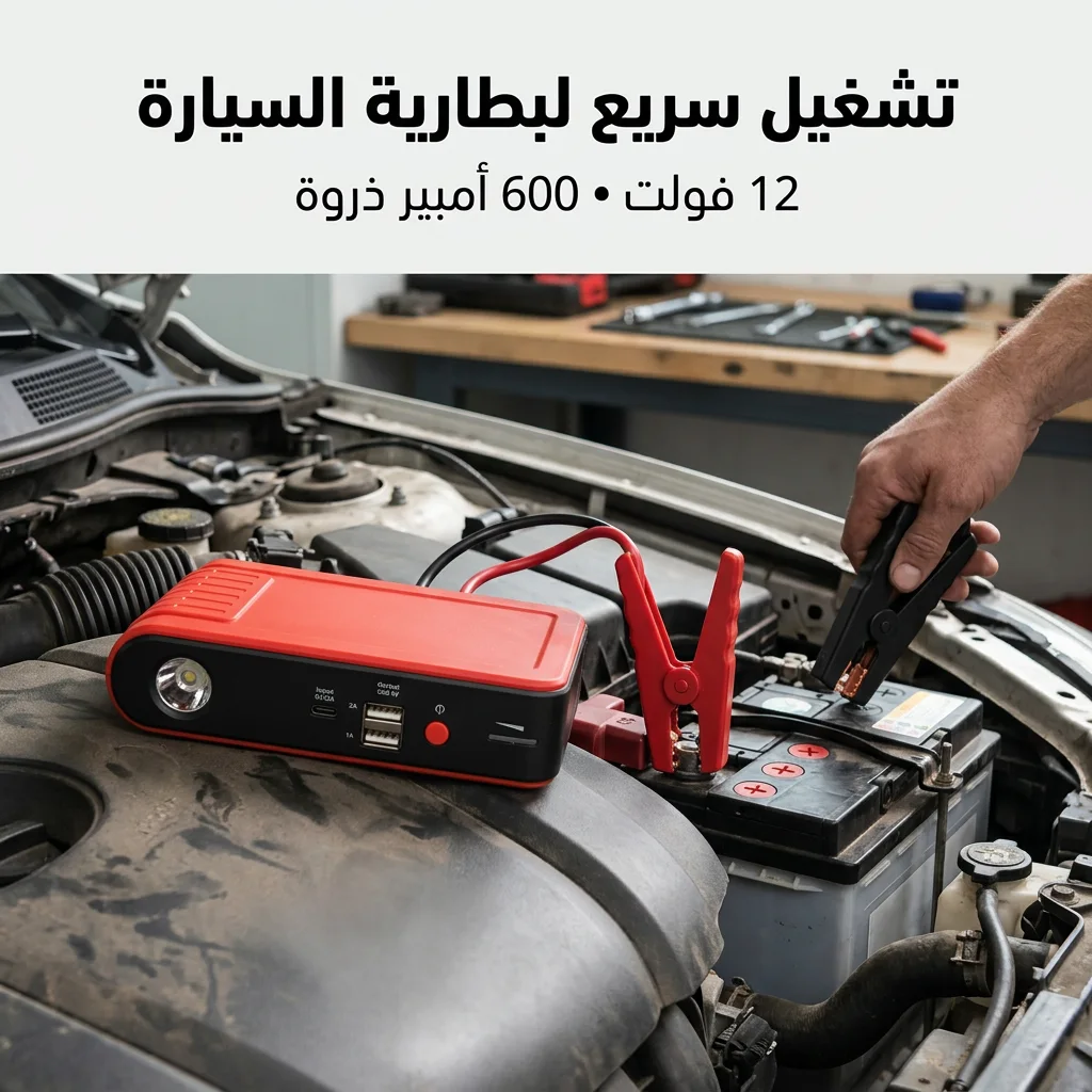 جهاز تشغيل بطارية السيارة المحمول (3 في 1)