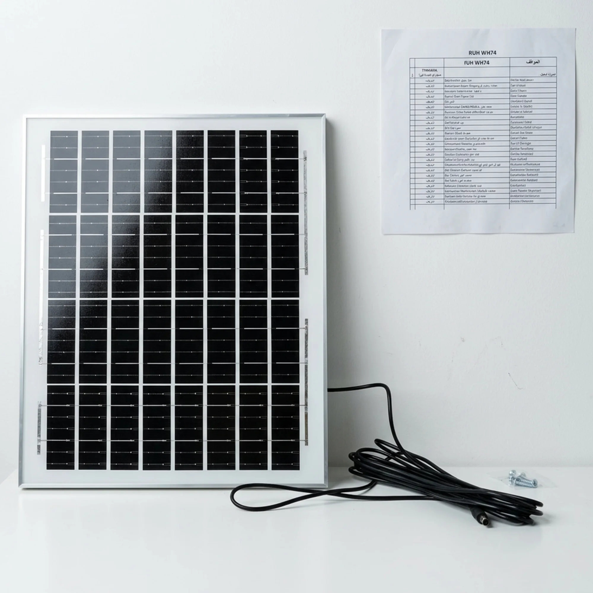 محطة طاقة شمسية محمولة مع 4 لمبات LED - الحل الأمثل للرحلات والطوارئ