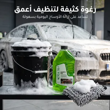 مضخة غسيل وفوم لاسلكية Dr. DeWalt الذكية – بقوة 48 فولت و600 واط (شديدة التحمل مع بطاريتين وضمان عام) + شامبو  عالي التركيز (بصيغة الكريستال) لغسيل وتلميع السيارات مع خاصية طرد الماء