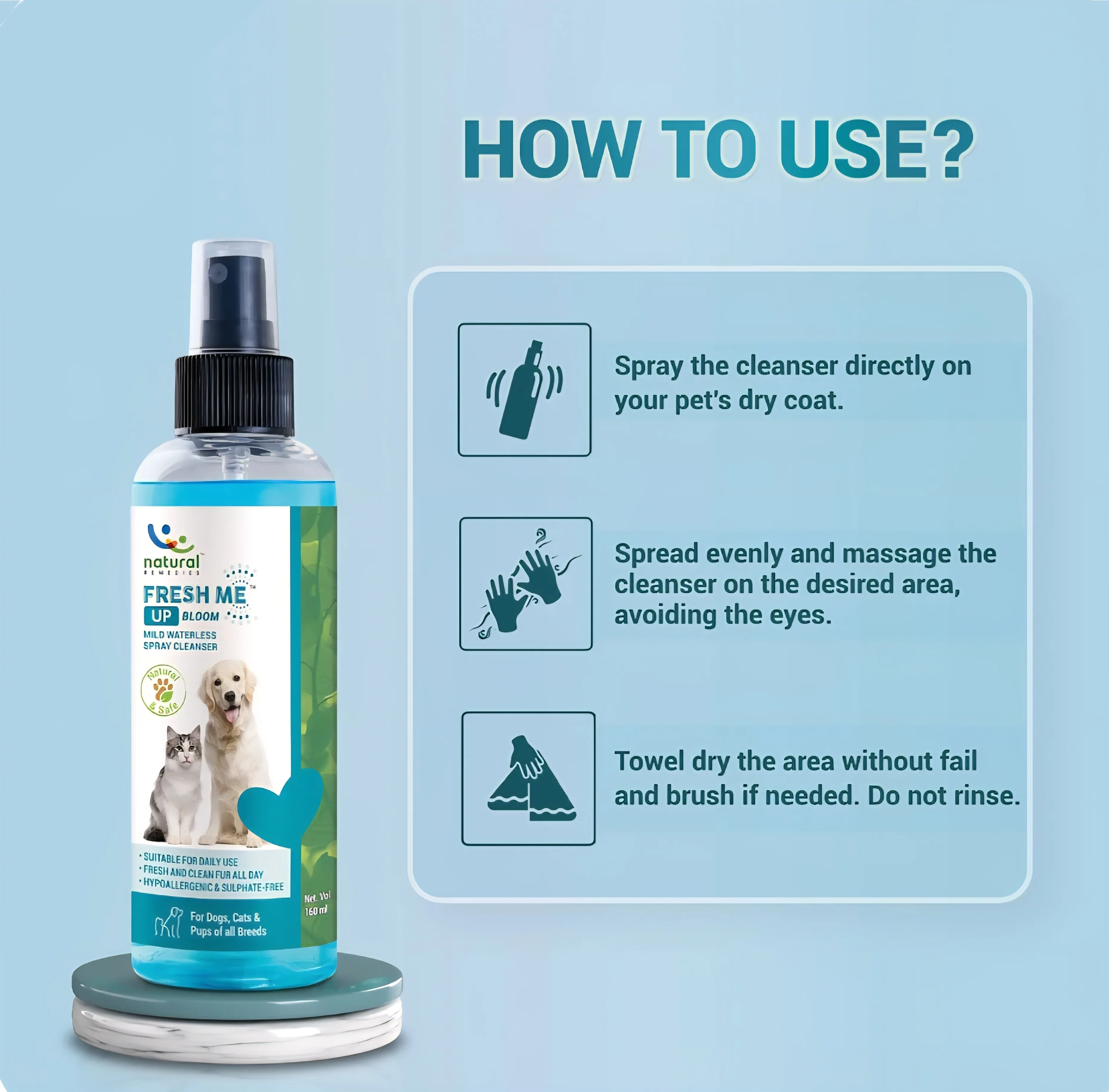 Fresh Me Up Bloom  Waterless Spray Cleanser