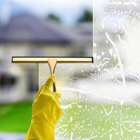 ممسحة تنظيف الزجاج خفيف الوزن ممتازة للأبواب الزجاجية والحمام والنوافذ وزجاج السيارة