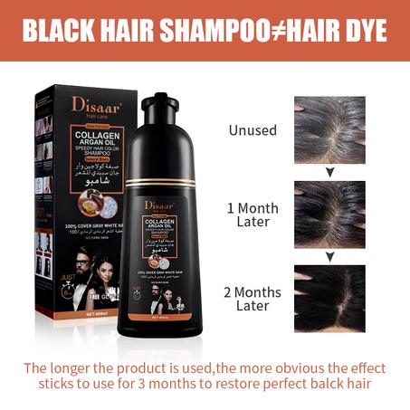 شامبوDISAAR  لصباغة الشعر الابيض مستخلص من زيت الاركان