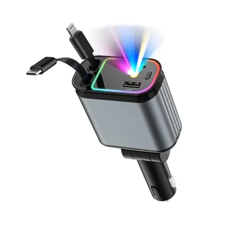 5-in-1 Car Charger with Air Freshener Star light
