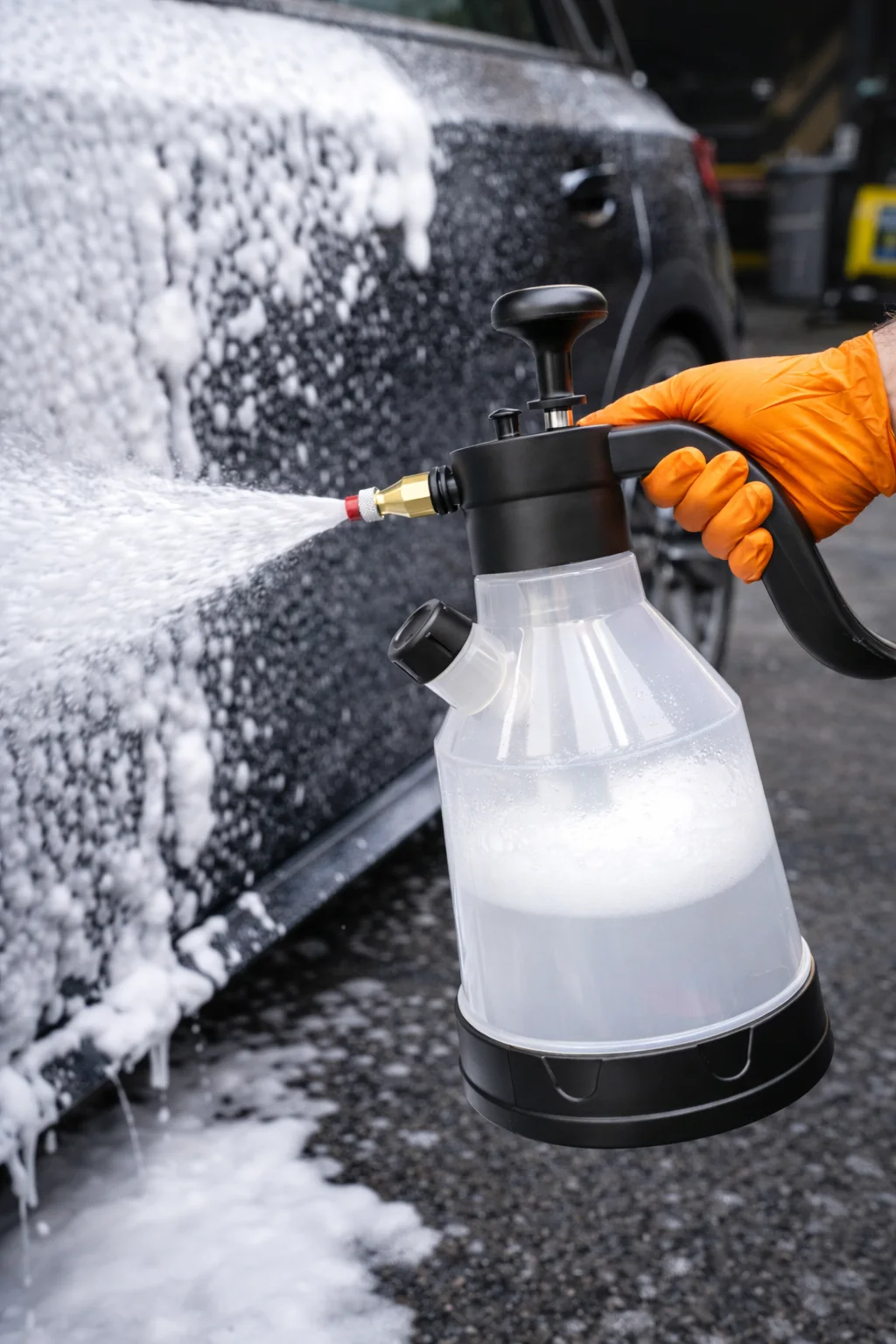 رشاش تنظيف السيارات الاحترافي بالفوم نظافة عميقة في ثواني… بدون ضغط ماء وبدون تعب