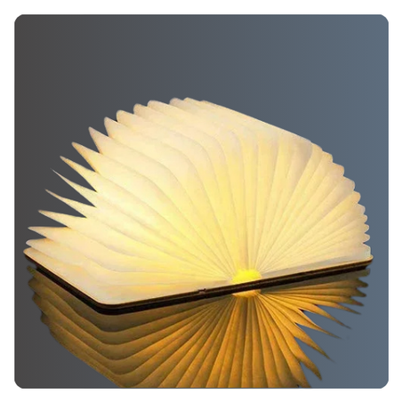 الكتاب الخشبي المضيء - لمسة ديكور مميزة وساحرة