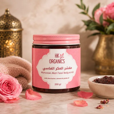 مقشر العكر الفاسي Aker fassi body scrub