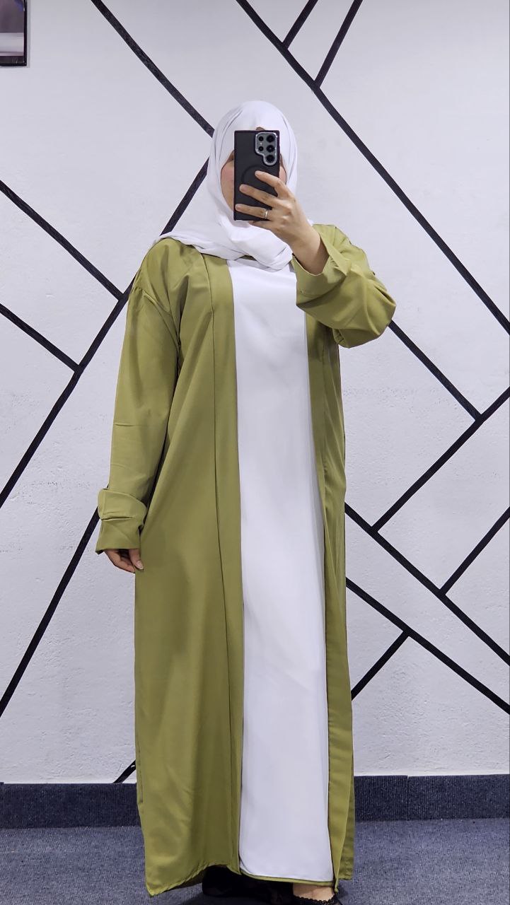عباية جلابة بتوب كريب فاخر