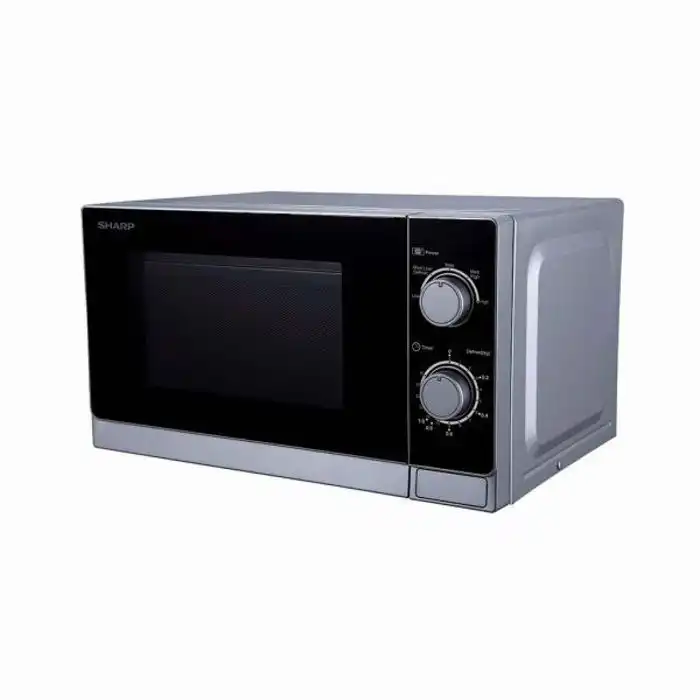 Micro-Onde - SHARP - 20L - 750-800W - Argent - 5 Niveaux de Puissance