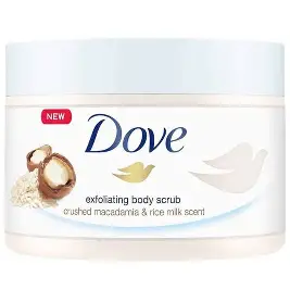Dove Gommage Corps Macadamia & Lait de Riz دوف مقشر الجسم ماكاداميا وحليب الأرز