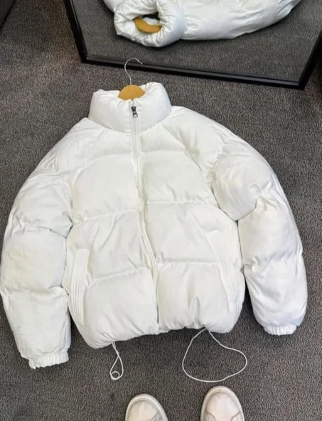 black unisex puffer jacket