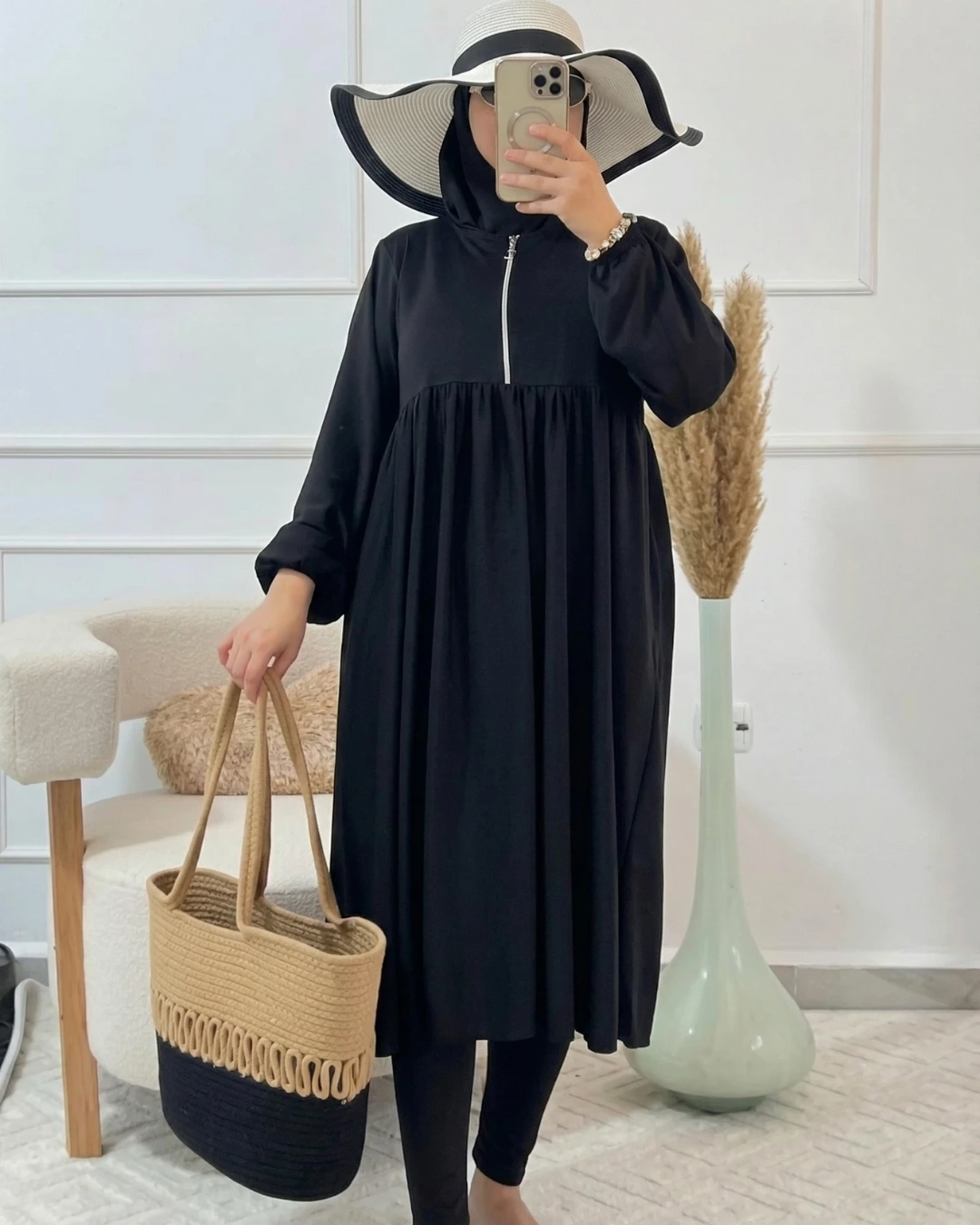 Burkini Robe Zip Comfort (3 pièces)
