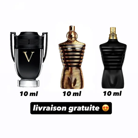 10ML INVICTUS + 10ML LE MALE + 10ML LE MALE ELIXIR